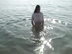 beach water boobs