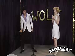 Filthy slutty Marilyn Monroe sucking Elvis's dick in the clip by Burning Angel