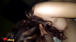 Blonde and brunette are giving a gorgeous double blowjob