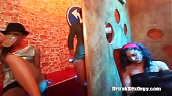 Sweetest drunk sluts are kissing and playing with their pussies