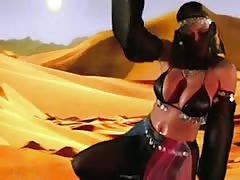 ARABIAN NIGHTS - music video whipped slave girl mild bdsm